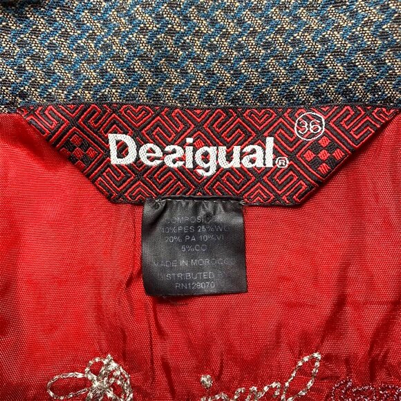 DESIGUAL Patchwork Geisha Coat - Picture 11 of 12